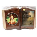 Wood Religious Clock - 16 x 12