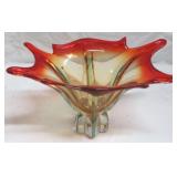 Art Glass Vase - 11 x 7 x 7