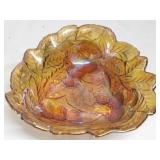 Carnival Glass Bowl - 7.5" round
