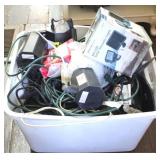 Plastic Tote full of Assorted Items