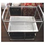 Metal shelf stand, 26 x 15