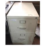 Metal 2 drawer file cabinet, 29 x 18