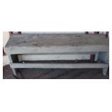 Wood bench, 17 x 44.5