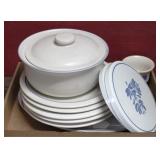 Tray lot of Pfaltzgraff Yorktowne China Dinnerware