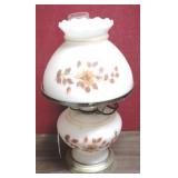 Milk Glass Lamp - 16" tall
