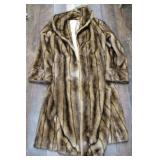 Faux Fur Coat - size medium
