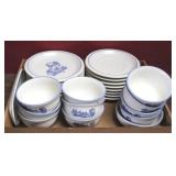 Tray lot of Pfaltzgraff Yorktowne China Dinnerware