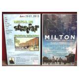 Pair of Milton, NC Ads Framed - 12 x 18