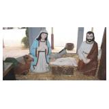 Vintage blow mold nativity group
