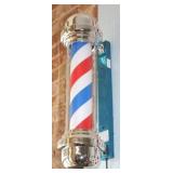 Working electric barber pole