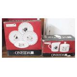 Oneida Chefs to Go Plates & Creamer/Sugar Set