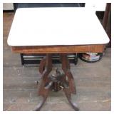 Marble Top Stand - 20 x 14 x 30