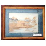 Framed Oriental Artwork - 9 x 7
