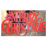 Metal Merry Christmas Sign - 44 x 36
