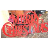 Metal Merry Christmas Sign - 44 x 36
