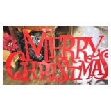 Metal Merry Christmas Sign - 44 x 36