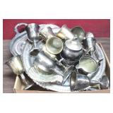 Tray Lot of Assorted Silver Plated Items