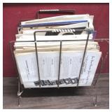 Magazine Stand/Rack w/ magazines - 14 x 16 x 10