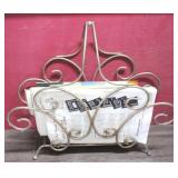 Magazine Stand/Rack w/ magazines - 19 x 8 x 18