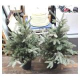 Pair of Faux Christmas Trees - 36" each