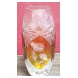 Crystal Vase - 10" tall