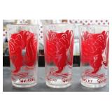3 Bushy Squirrel Tumblers - 5.5"