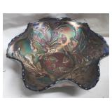 Thistile carnival bowl, 8.5"