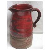 Stoneware pitcher, 9"