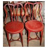 Pair of vintage chairs, 33 x 15 x 15