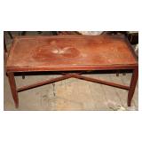 Mahogany coffee table, 17 x 36 x 18