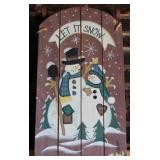 Let It Snow sign, 28 x 15