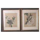 Pair of framed prints, 10 x 9