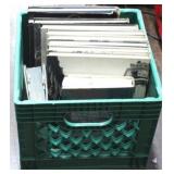 Milk Crate w/ assorted books