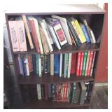 Wood Shelf w/ Assorted Books - 30 x 12 x 44