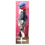 Coat Tree w/ Assorted Hats - 64" tall