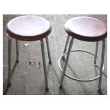 Pair of stools, 12 x 21
