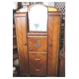 Inlaid waterfall wardrobe, 66 x 38