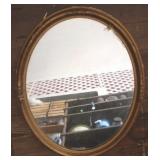 Vintage oval mirror, 24 x 32