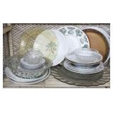 Shelf lot of Assorted Dishes