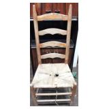 Ladderback Chair w/ rush seat - AS IS