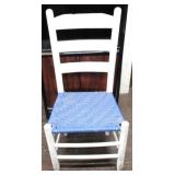 Painted Ladderback Chair - 16 x 40 x 26