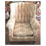 Vintage channel back chair, 37 x 26