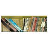 Shelf lot of Books
