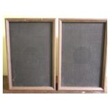 Pair Vintage Speakers - 16 x 10.5