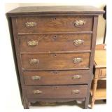 Antique 5 drawer chest - 48 x 34