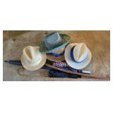 Group hats, canes & umbrellas