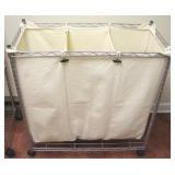 Rolling Clothes Hamper - 30 x 14 x 32