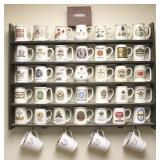 Official Tankards of the World Set w/ Shelf