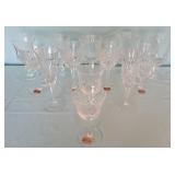 13 Assorted Gorham crystal stems