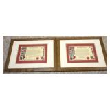 Pair of Framed Prints - 18.5 x 22.5